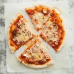 Cottage cheese pizza crust sliced and served