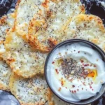 Cottage cheese chips with everything bagel seasoning